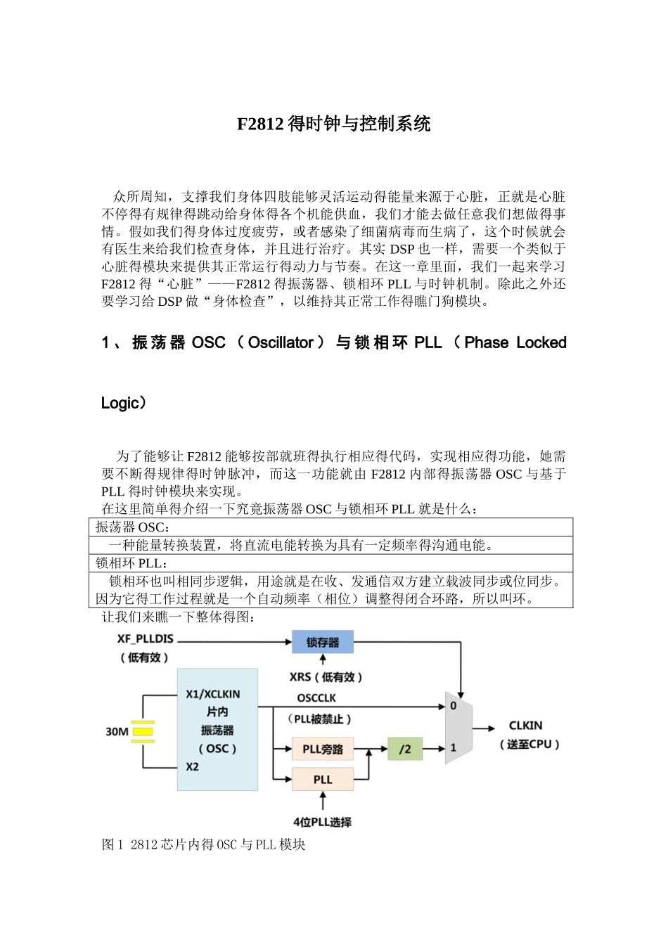 F2812的时钟和控制系统_第1页