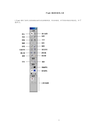 Flash绘画和涂色工具