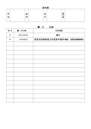 GLQ230P001-B生产计划管理程序