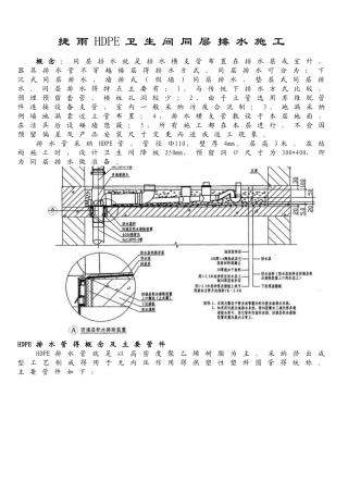 HDPE同层排水施工流程