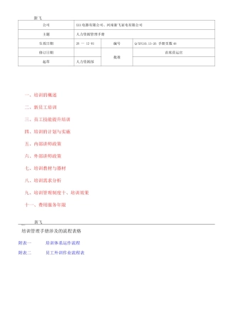 HR推荐经典培训管理手册