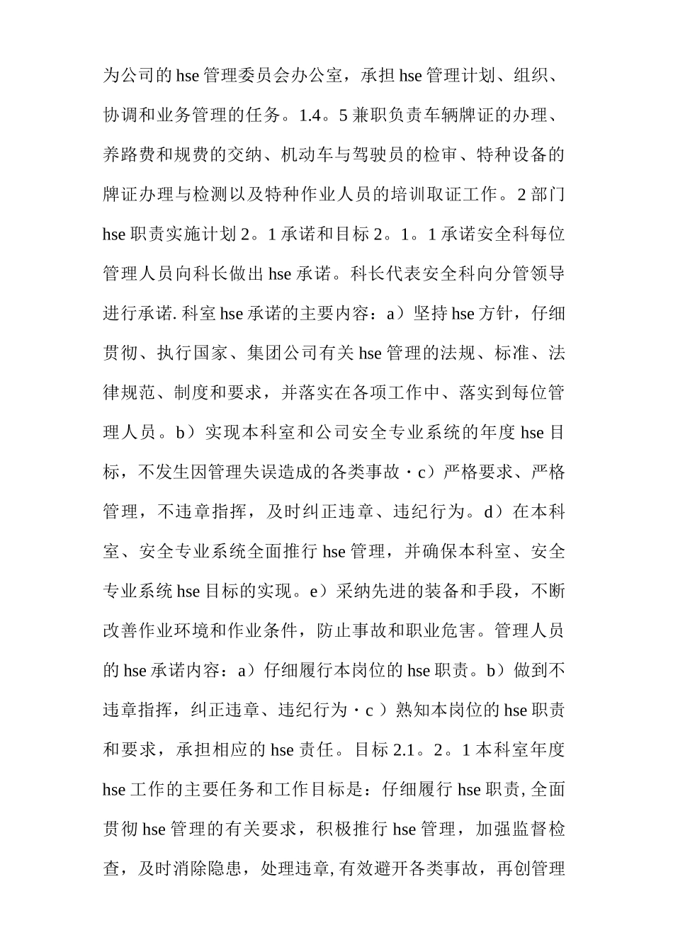 HSE职责实施计划_第2页