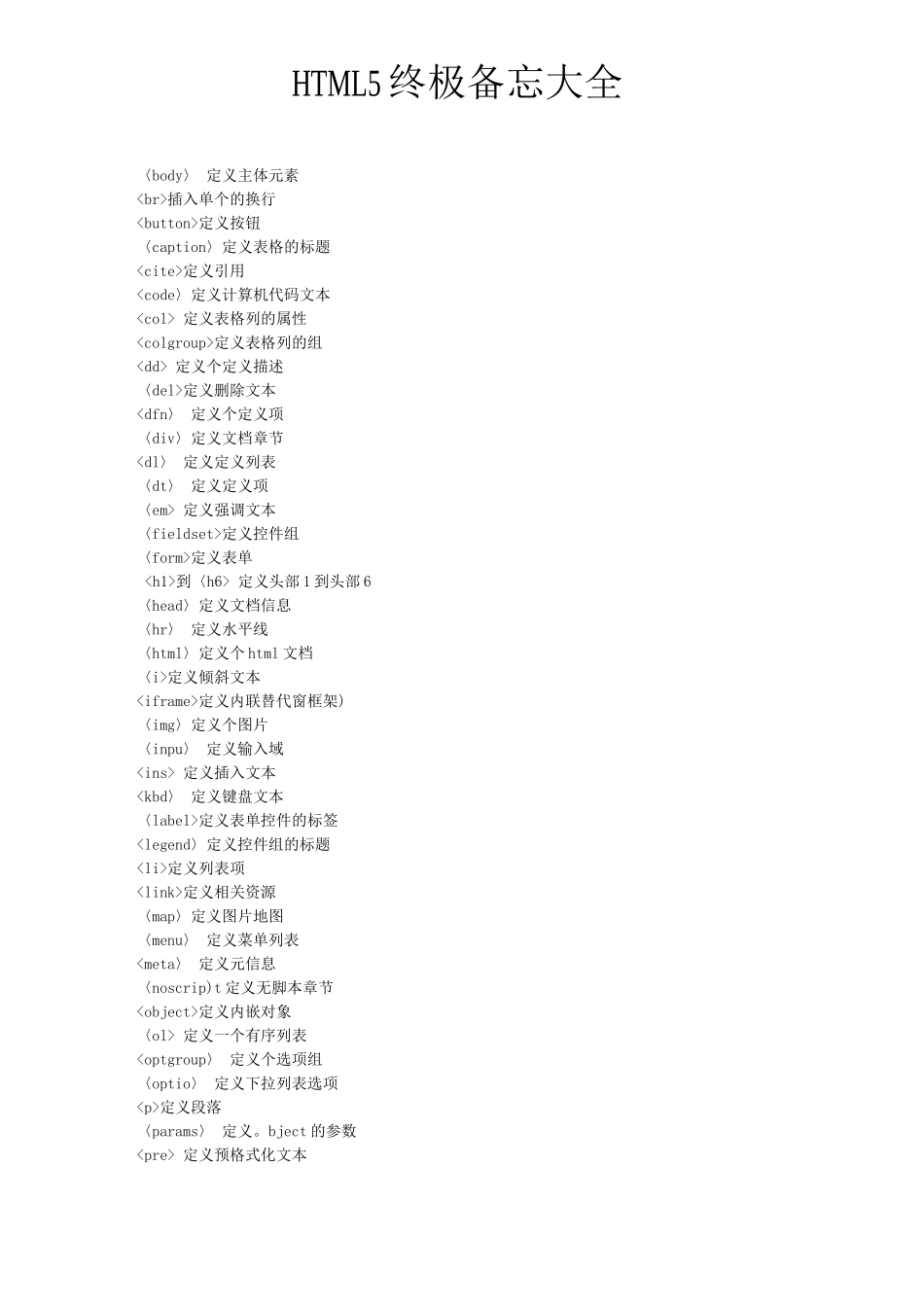 HTML5标签属性备忘_第2页