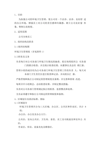 JIT环境卫生管理制度