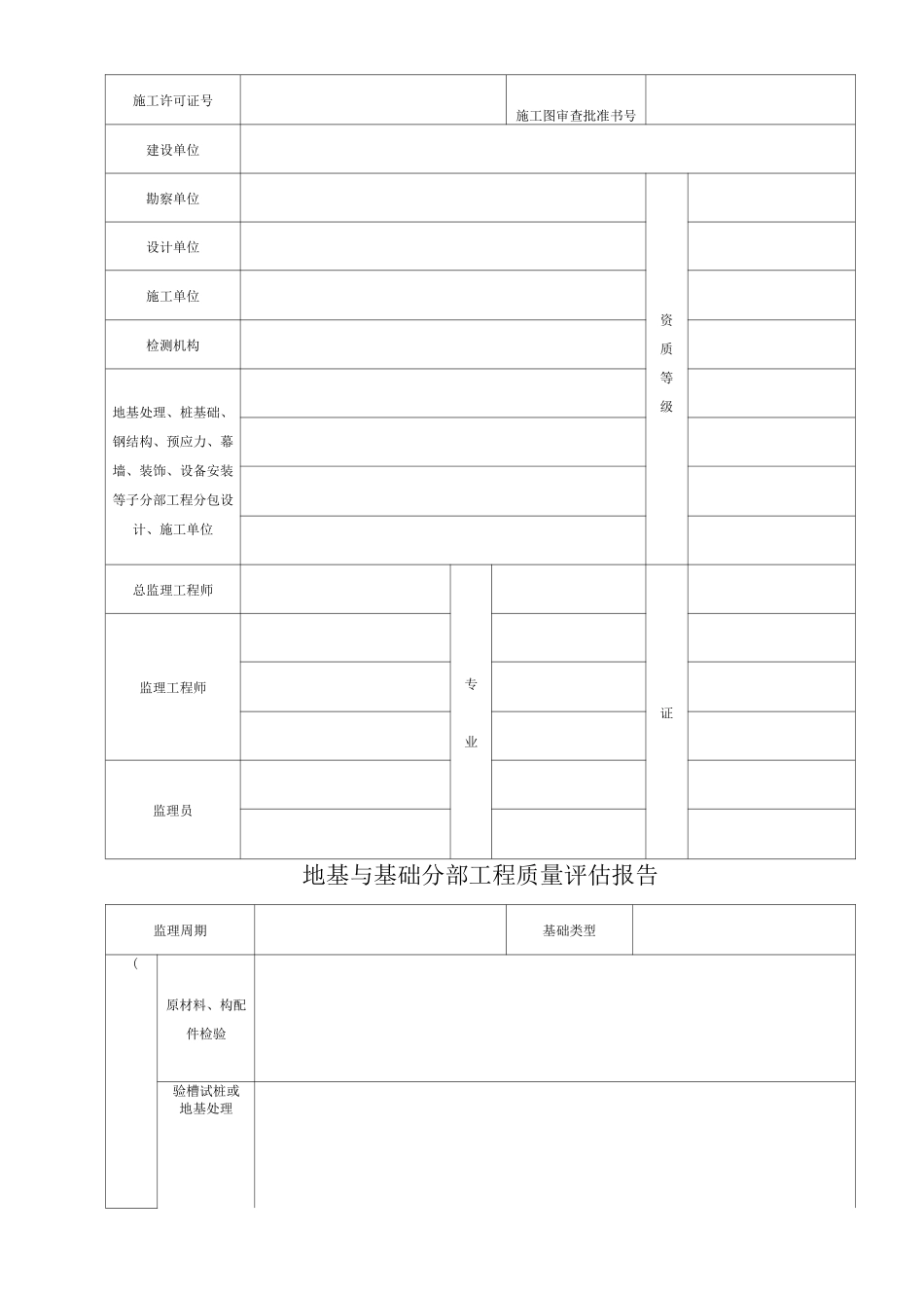 JL-C5房屋建筑工程和市政基础设施工程单位工程质量评估报告_第2页