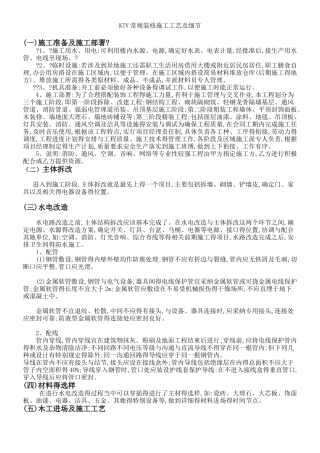 KTV装修施工流程