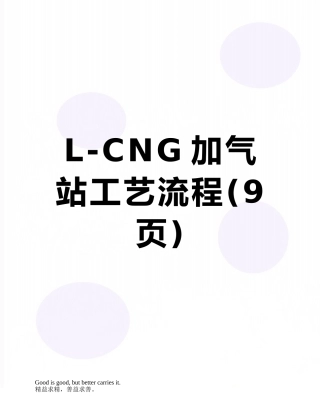 L-CNG加气站工艺流程