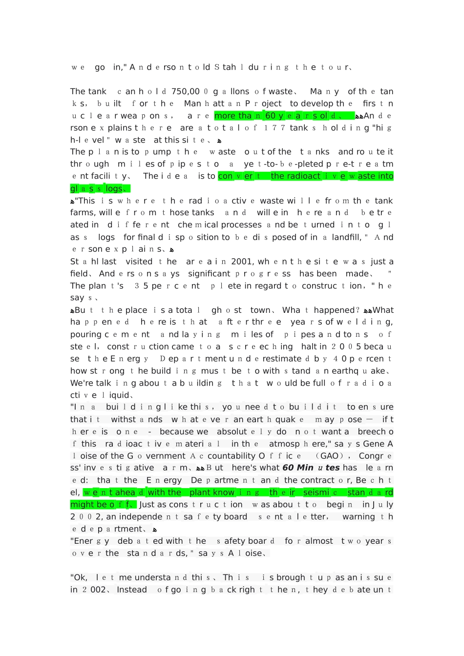 lethal and leaking听力材料原文_第2页