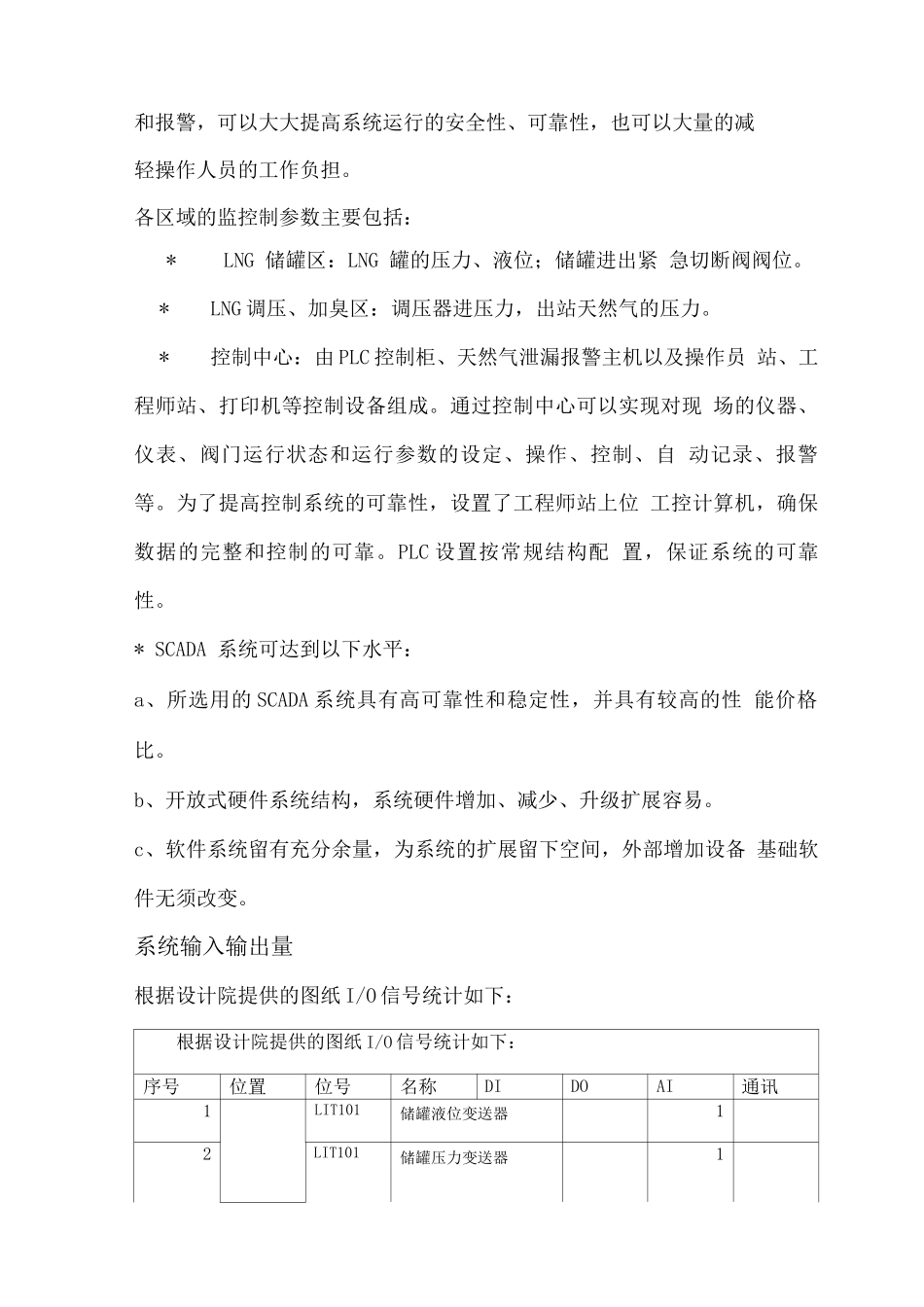 LNG气化站PLC监控系统技术方案以及商务报价_第3页