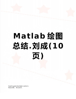 Matlab绘图总结.刘成