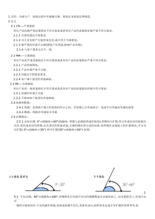 PCBA检验标准专业资料