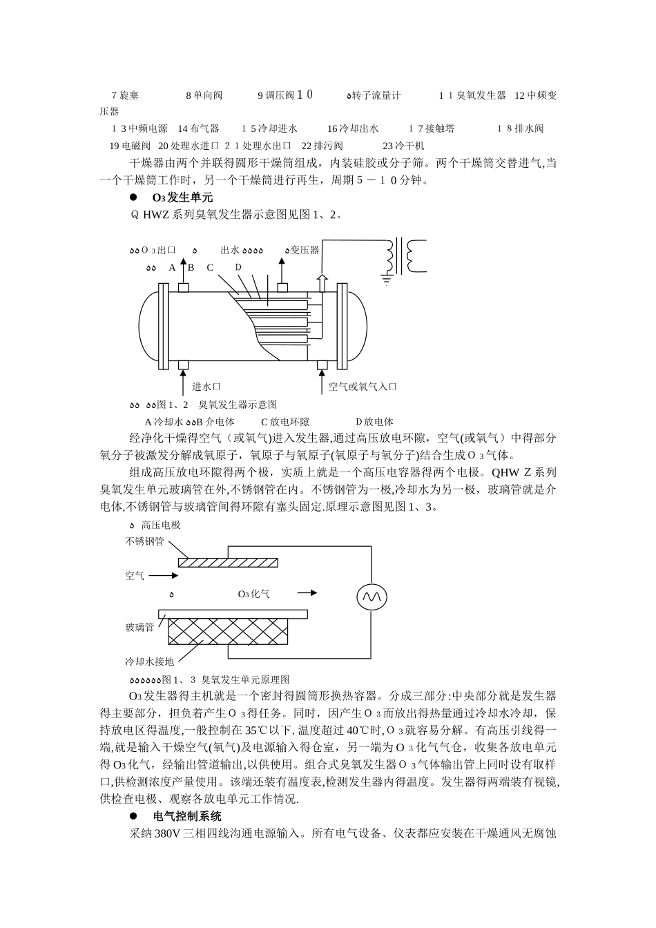 QHWZ系列臭氧发生器使用手册_第3页