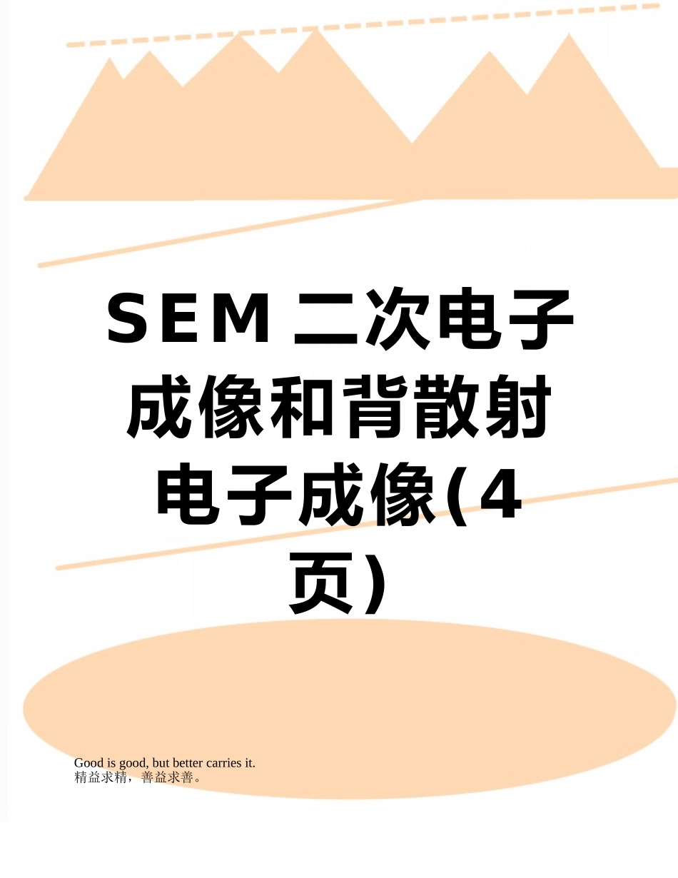 SEM二次电子成像和背散射电子成像_第1页
