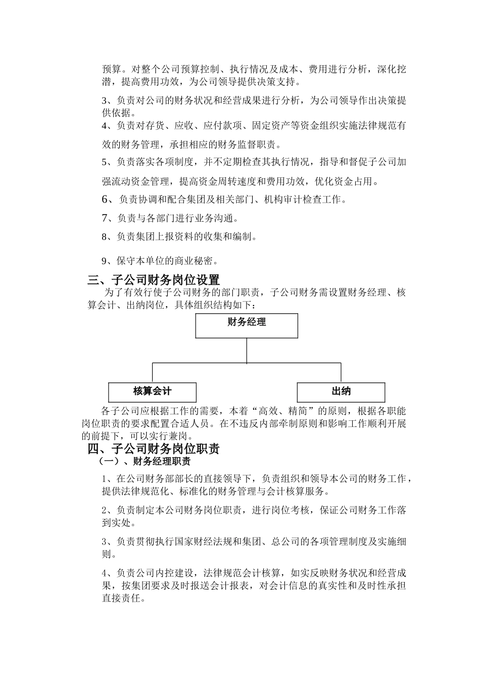 TCL文化发展公司财务人员岗位职责_第3页