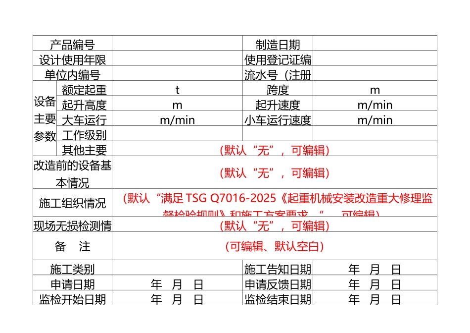 TSG-Q7016-20251.1桥式起重机监督检验记录-2025_第3页