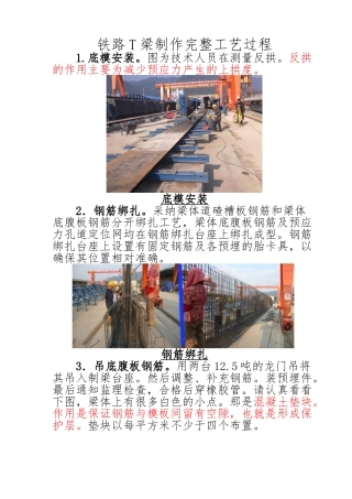 T梁预制、架设工艺详细图解