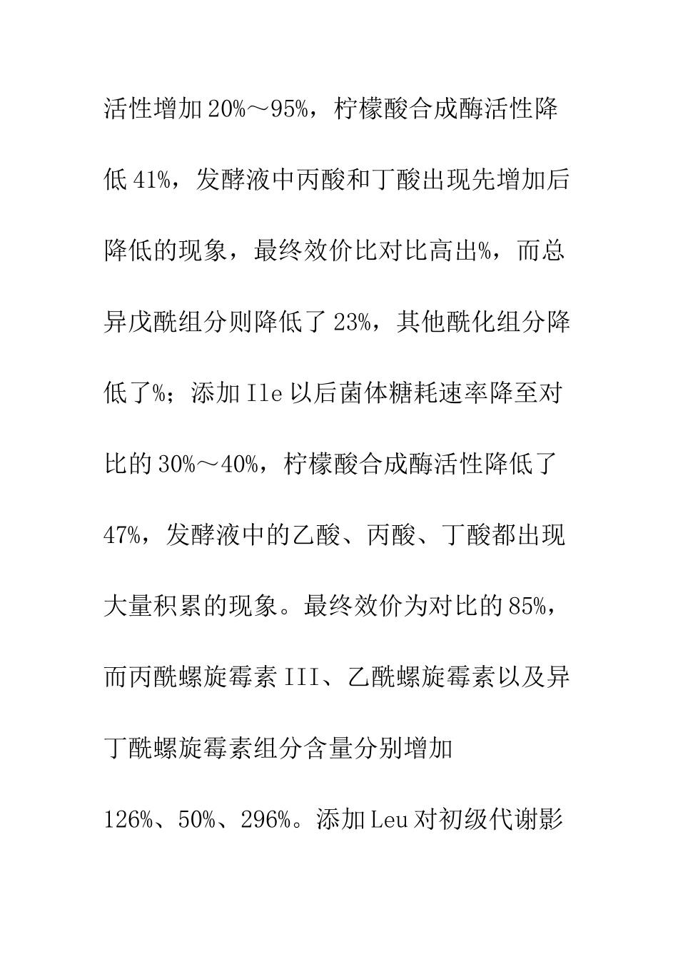 Val、Ile及Leu对必特螺旋霉素生物合成的影响_第2页
