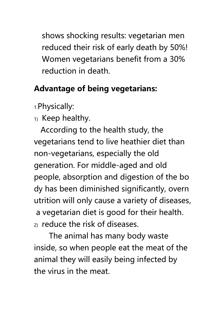 Vegetarians做素食主义者的利弊_第3页