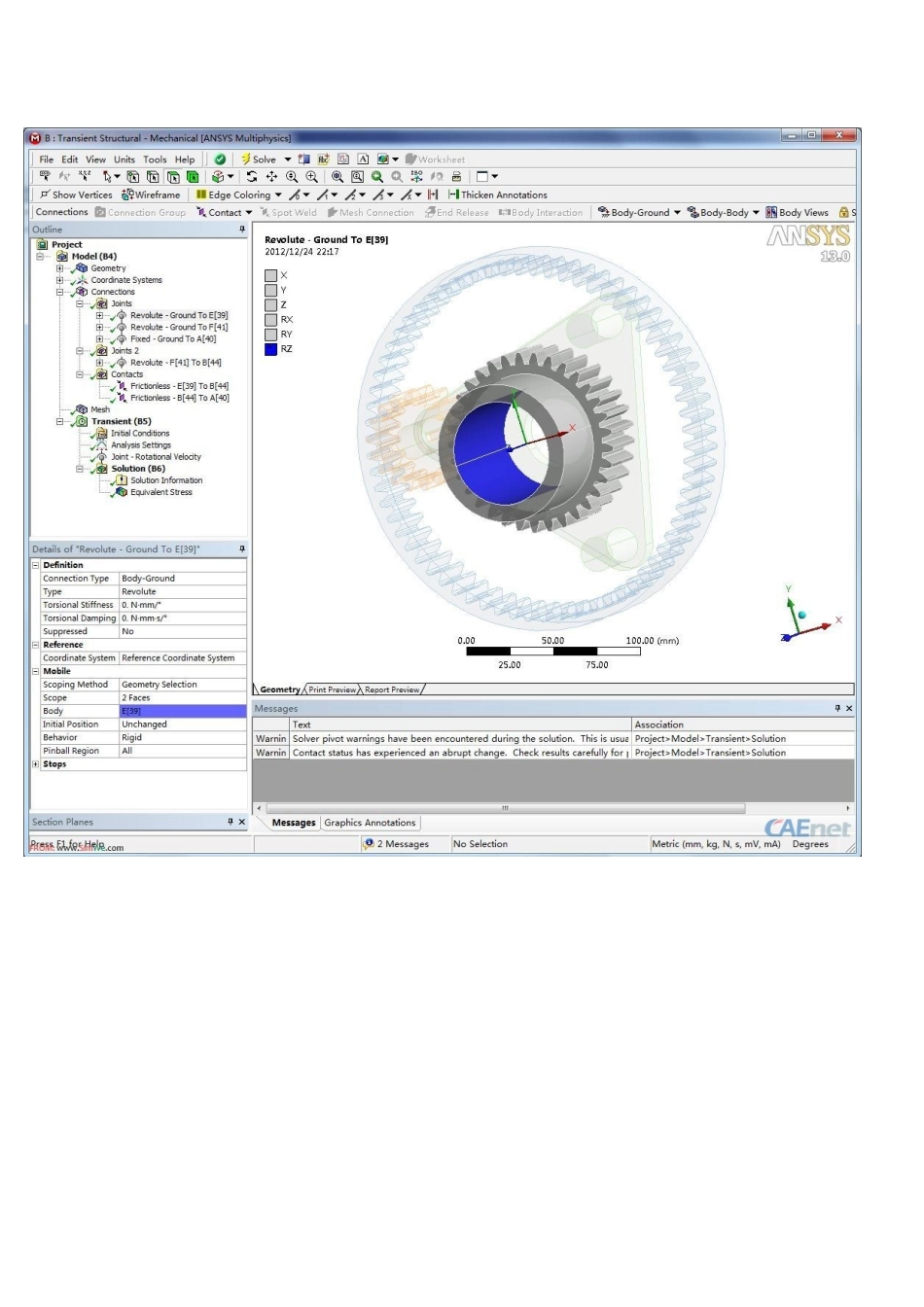 Workbench心得——行星齿轮瞬态动力学分析_第3页