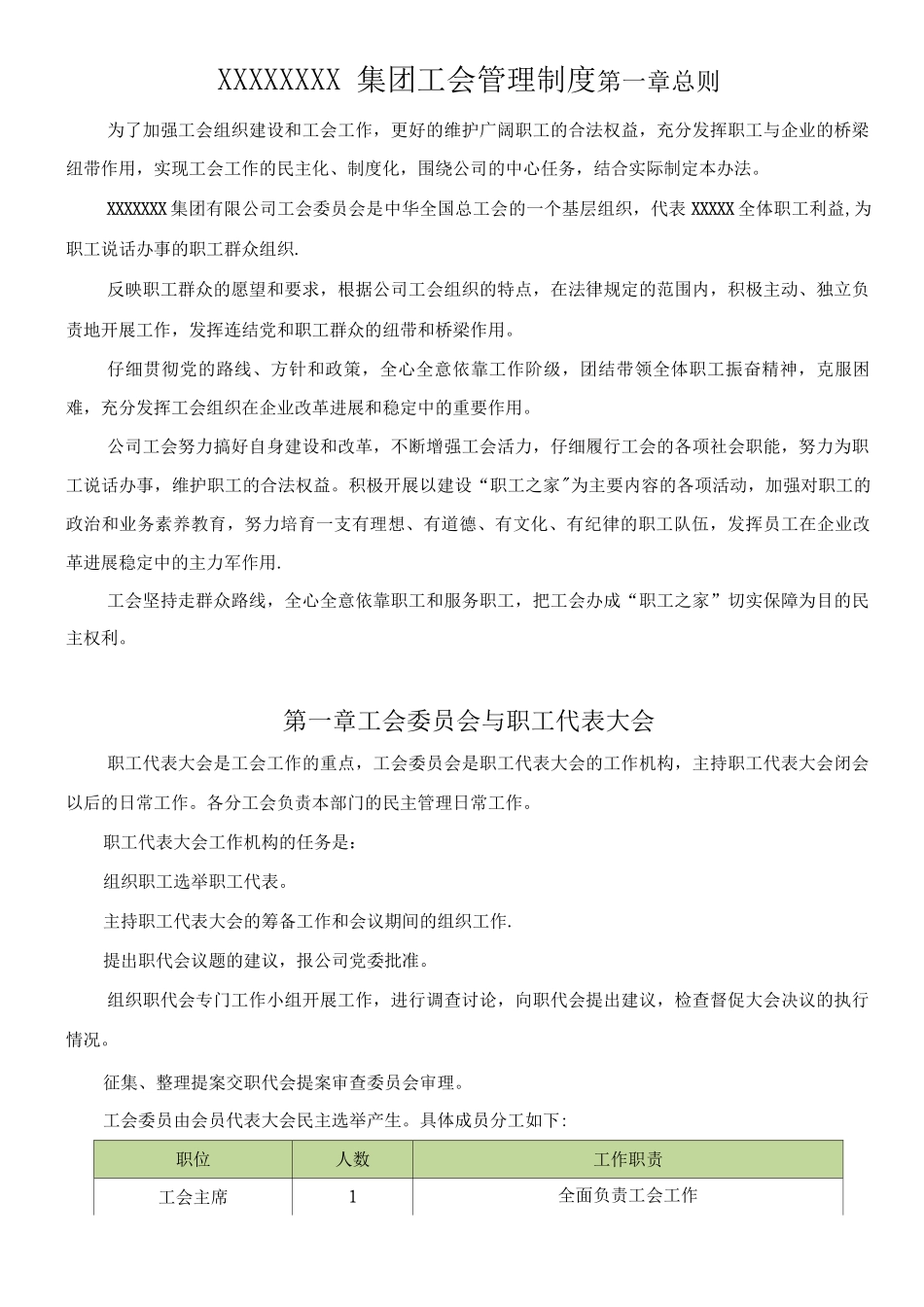 xxxxxxx公司工会管理制度_第1页