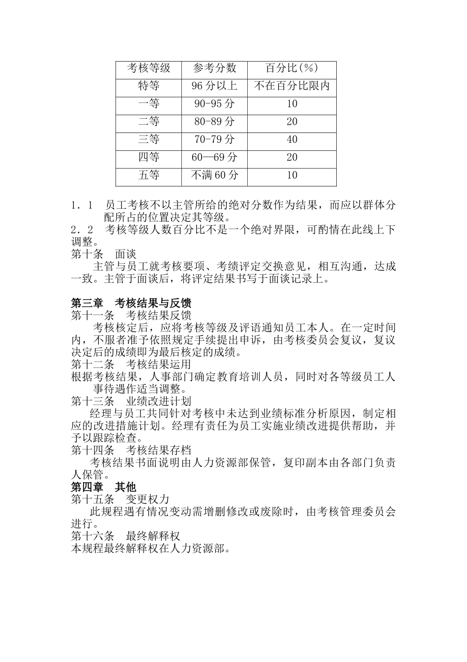 XX公司绩效考核方案_第2页