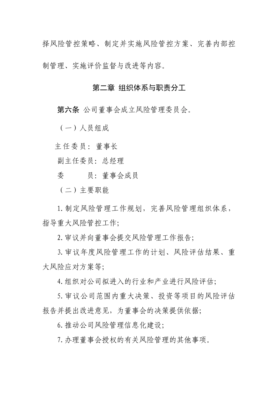 xx公司风险管理制度_第2页