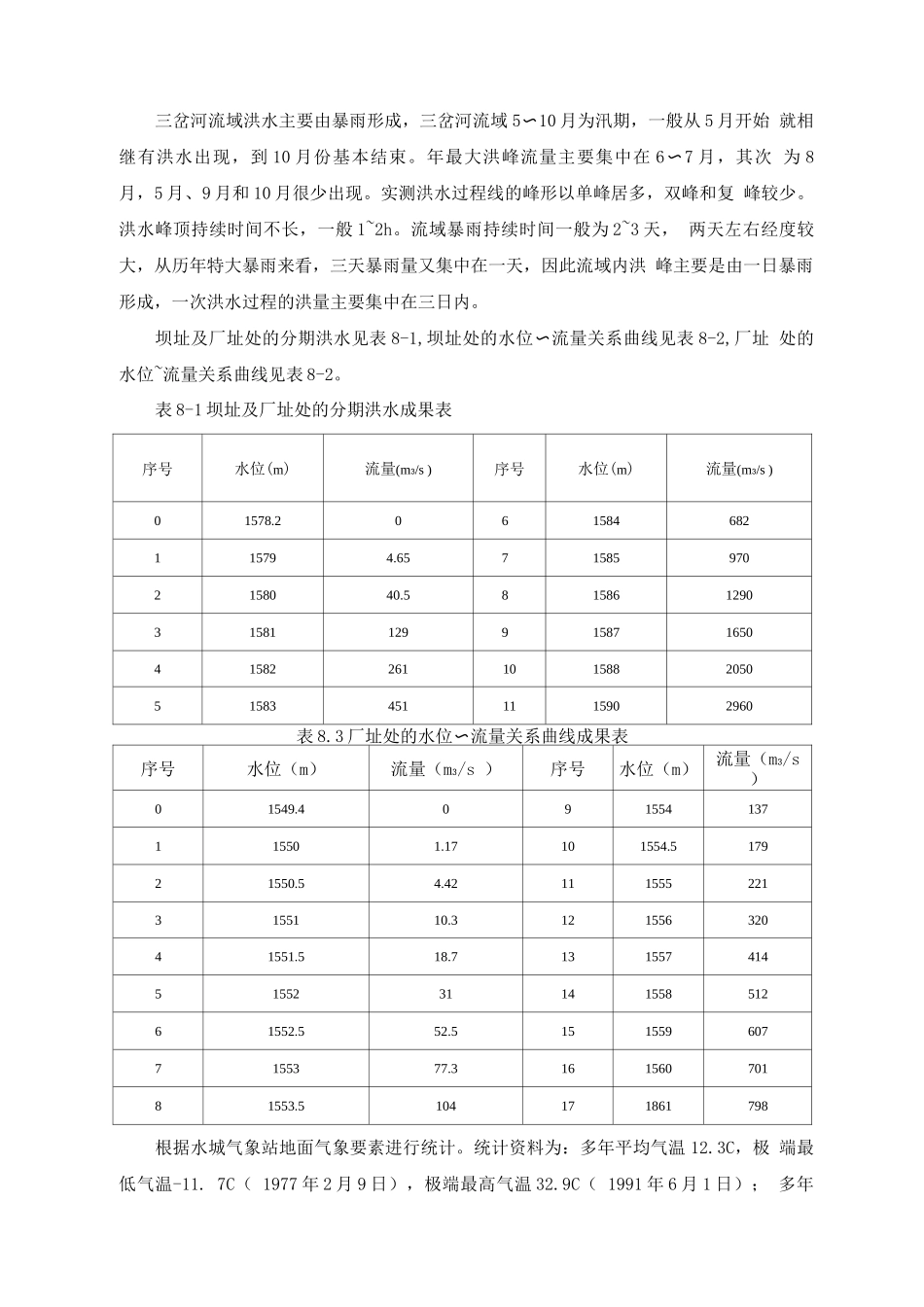 xx水电站工程施工组织设计浆砌石坝_第3页