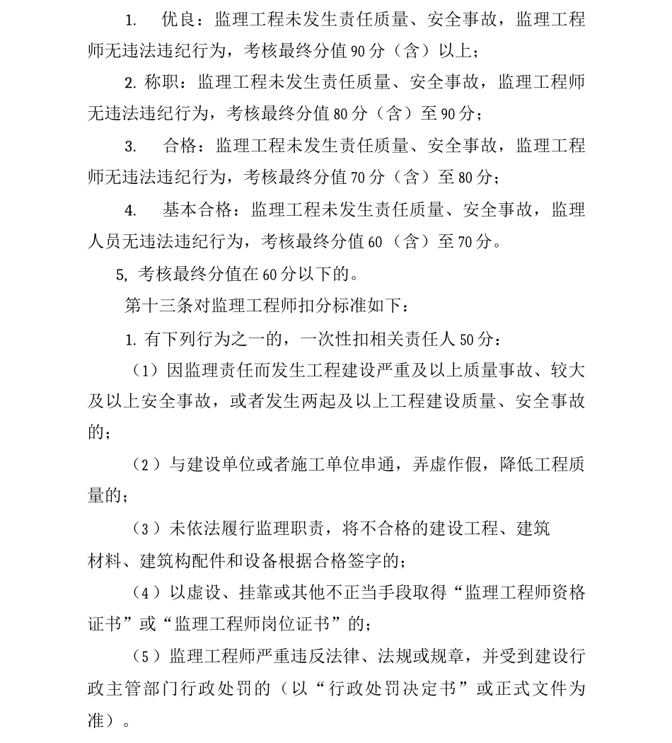XX线监理工程师管理考核办法_第3页