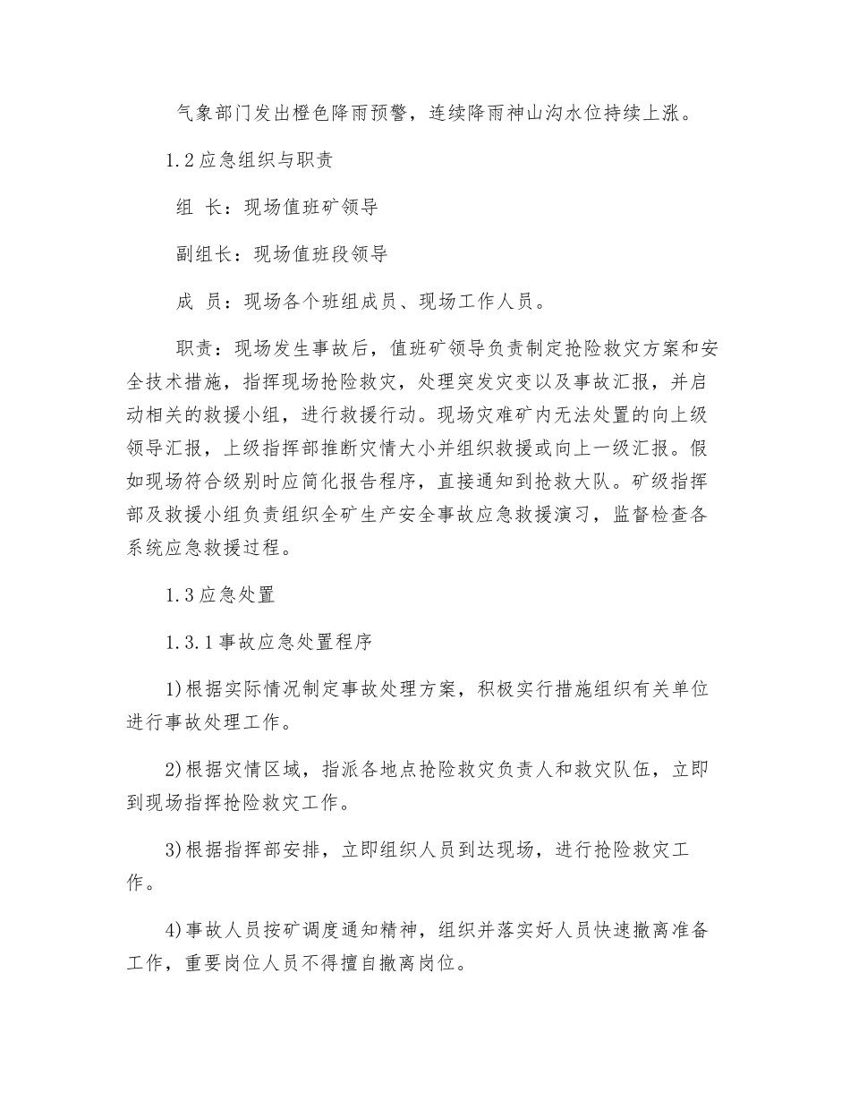 “洪涝-雷电-雨雪-冰冻-”现场处置方案_第3页