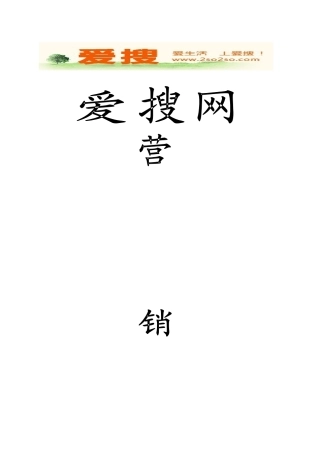 ”沸点“队爱搜网营销策划书
