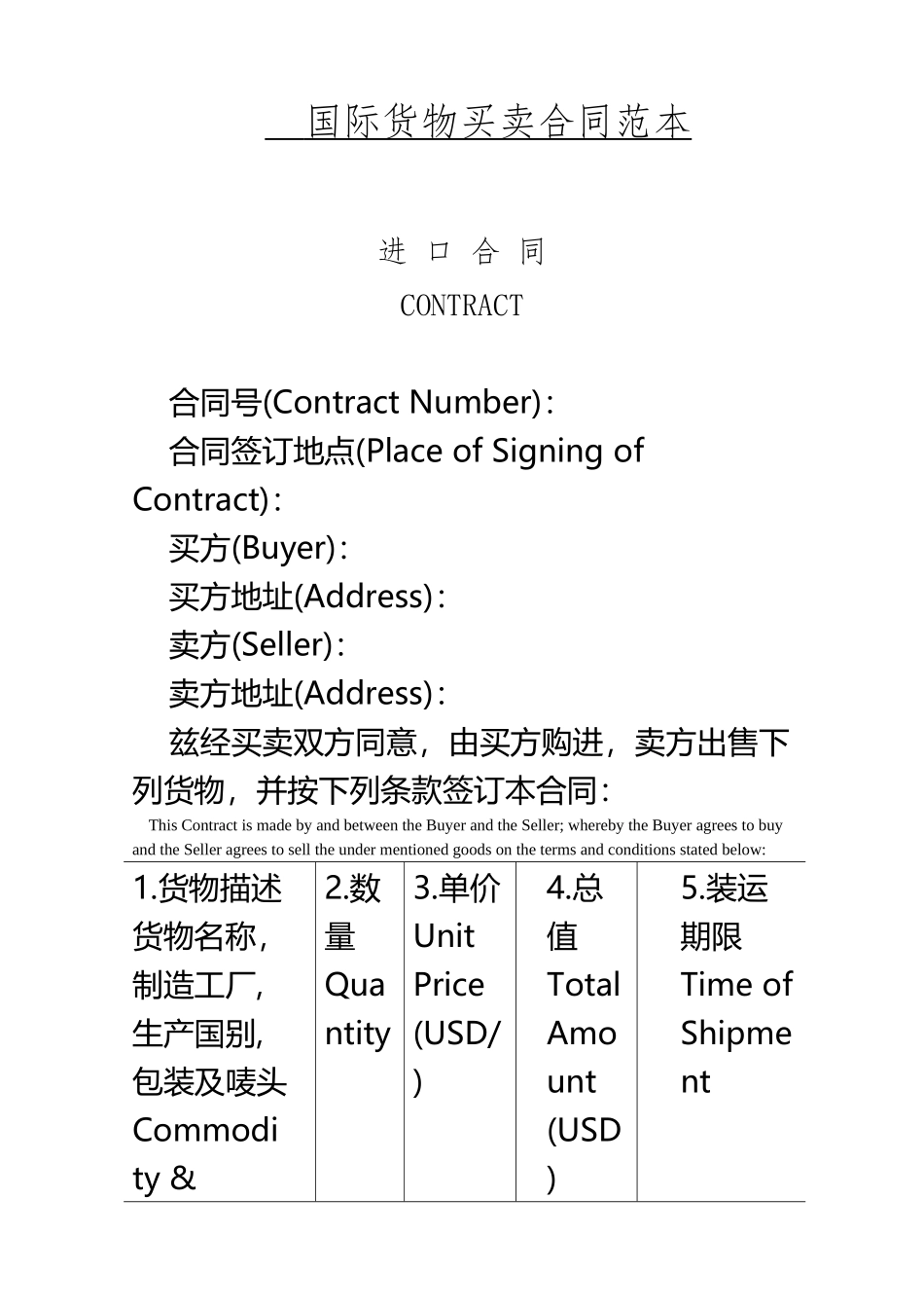 《-国际货物买卖合同》模板_第2页