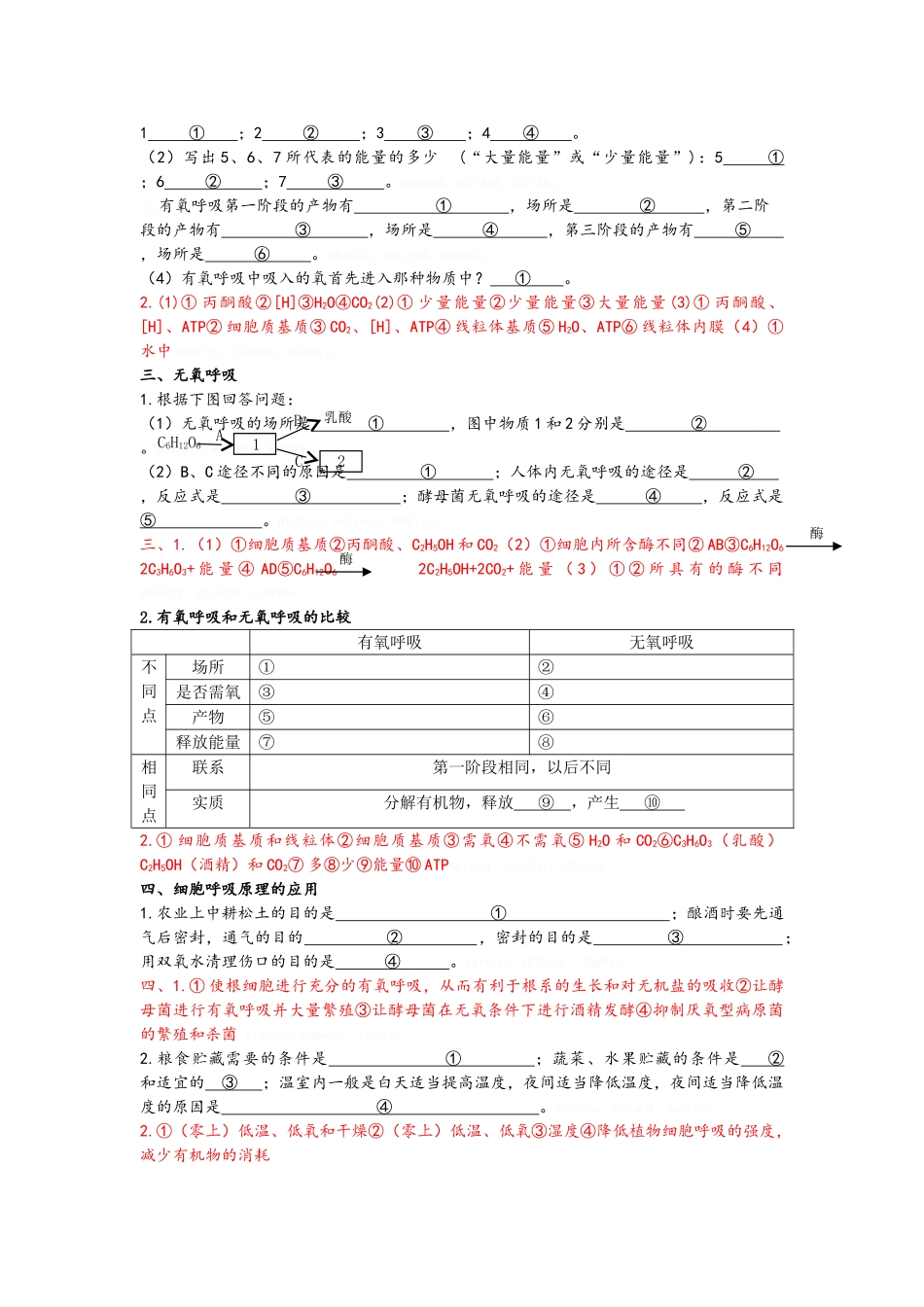 《ATP的主要来源——细胞呼吸》导学案_第3页