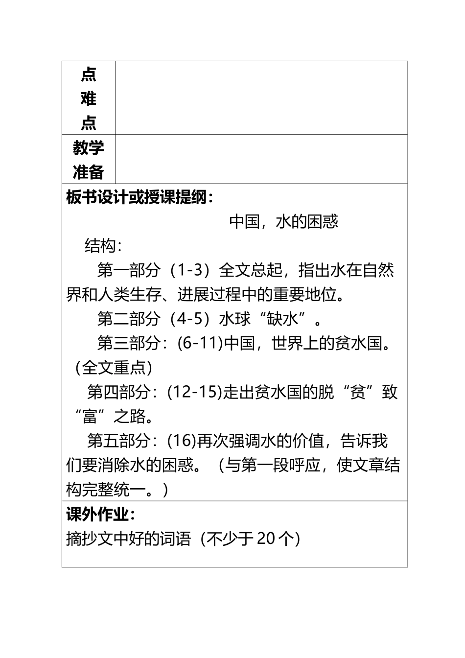 《中国-水的困惑》教案_第3页