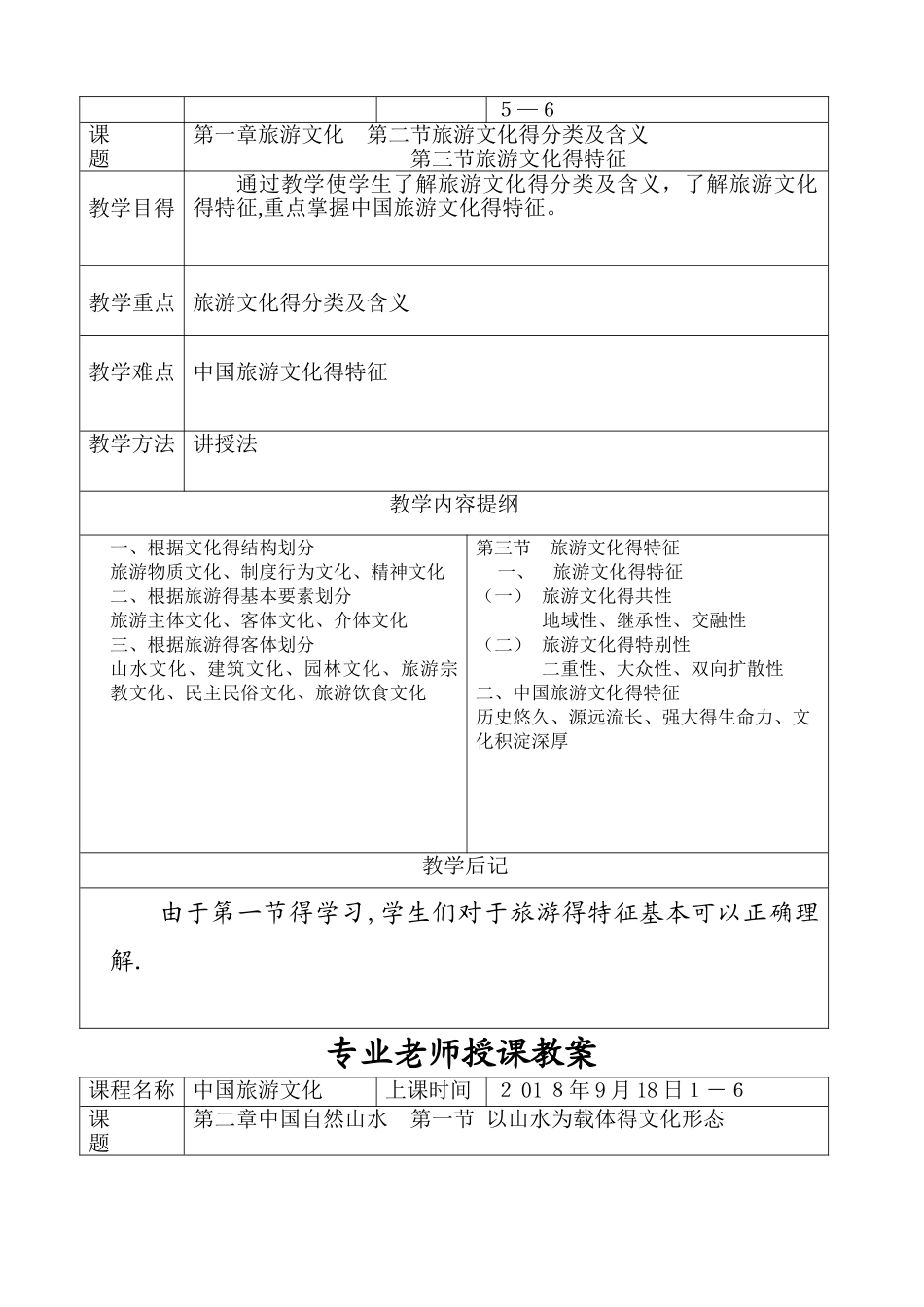 《中国旅游文化》教案_第2页