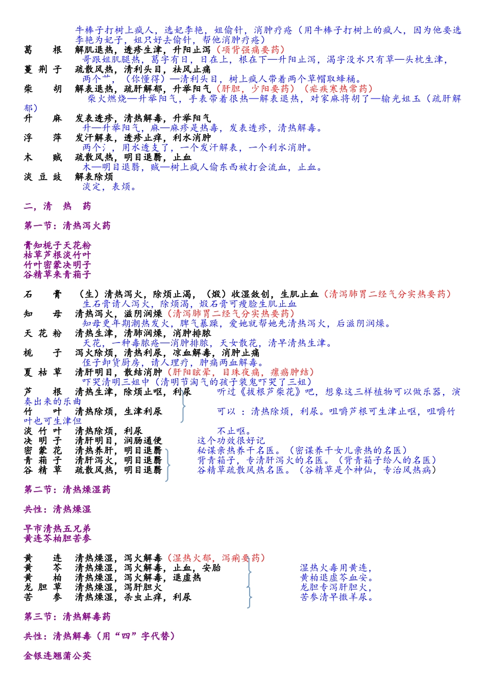 《中药学专业知识二》中药功效总结完整版_第2页