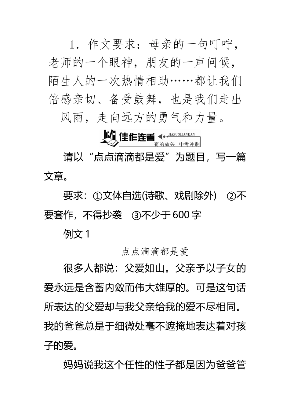 《中考先锋》2025中考语文总复习配套练习：第四部分-作文指导与训练4-1b_第3页