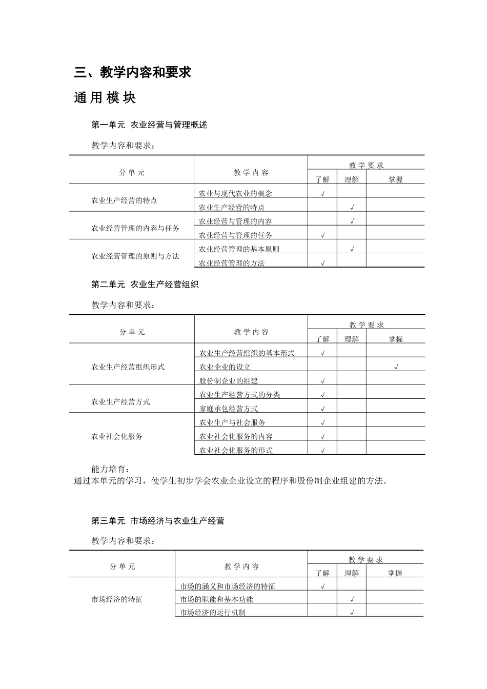 《农业经营与管理》教学大纲_第2页