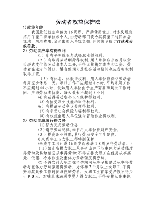 《劳动者权益保护法》
