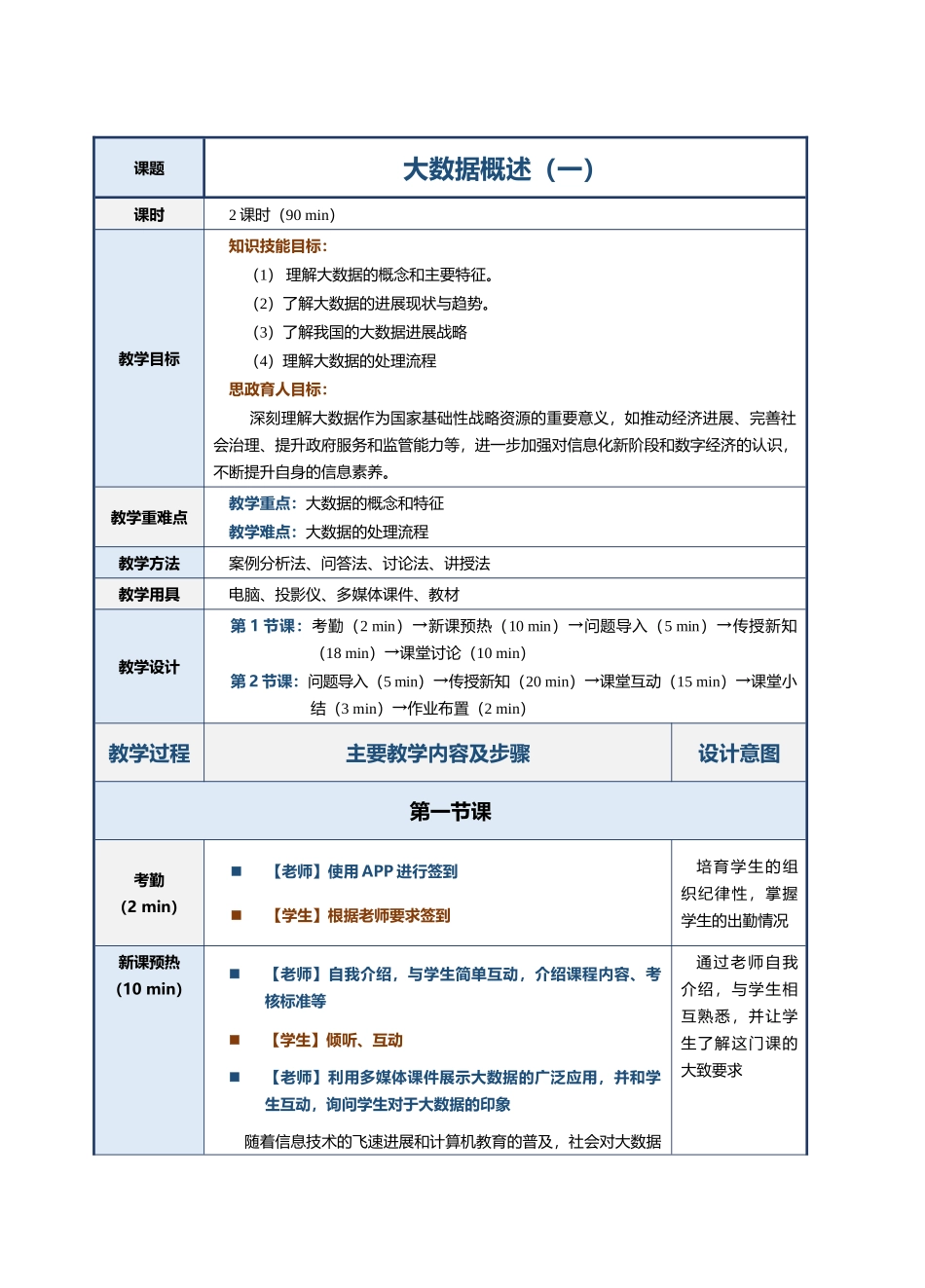 《大数据技术基础》教案---第1课--大数据概述_第2页