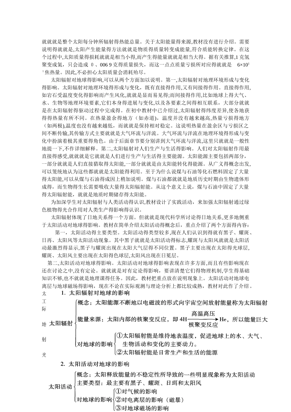 《太阳对地球的影响》教案_第2页