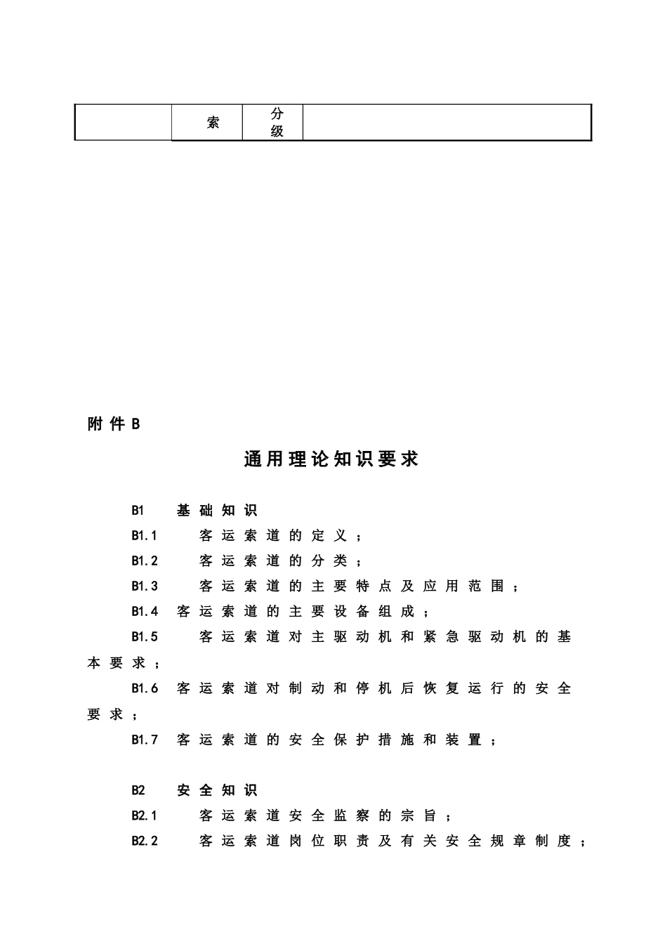 《客运索道安全管理人员和作业人员考核大纲》_第3页