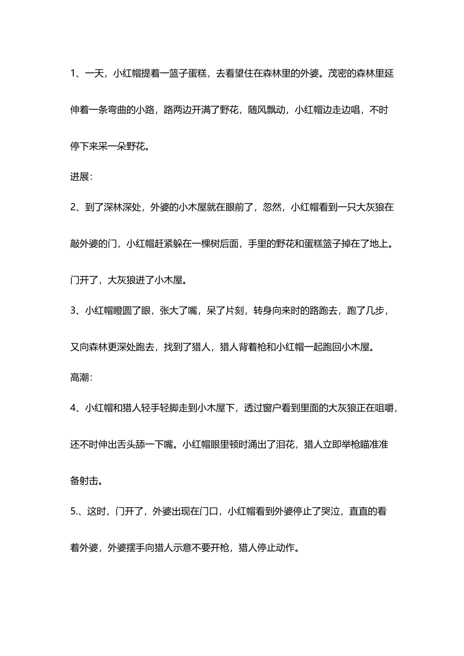 《小红帽》故事新编_第3页