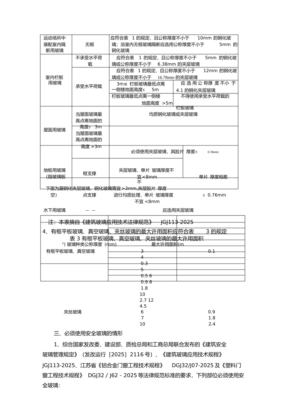 《建筑玻璃应用技术规程》JGJ113-2025_第3页