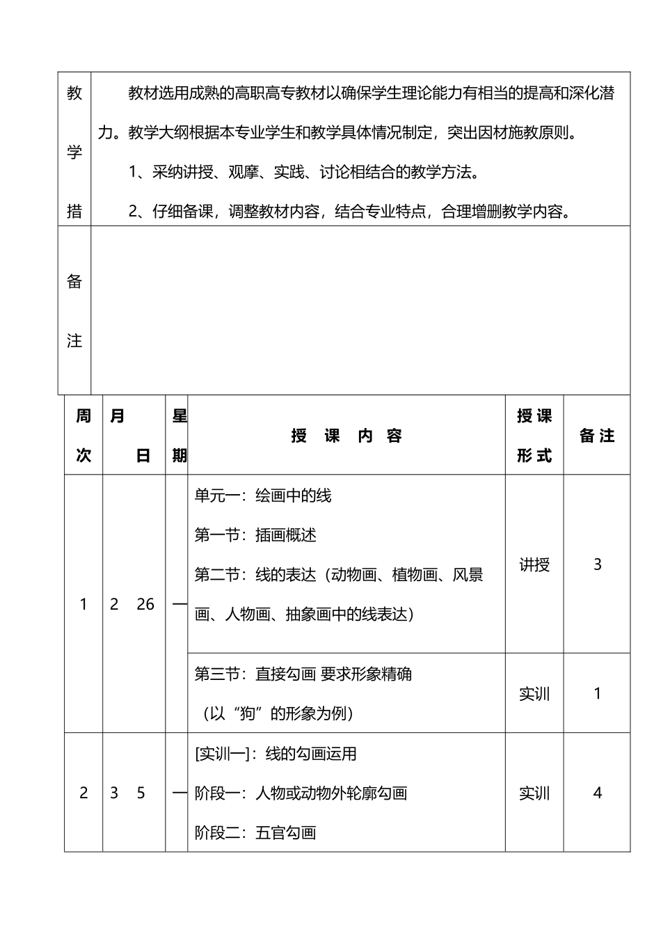 《插画设计》授课计划_第3页