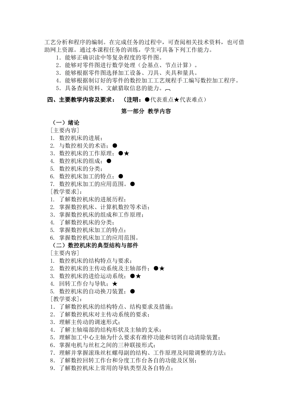 《数控加工技术》课程标准64 _第2页
