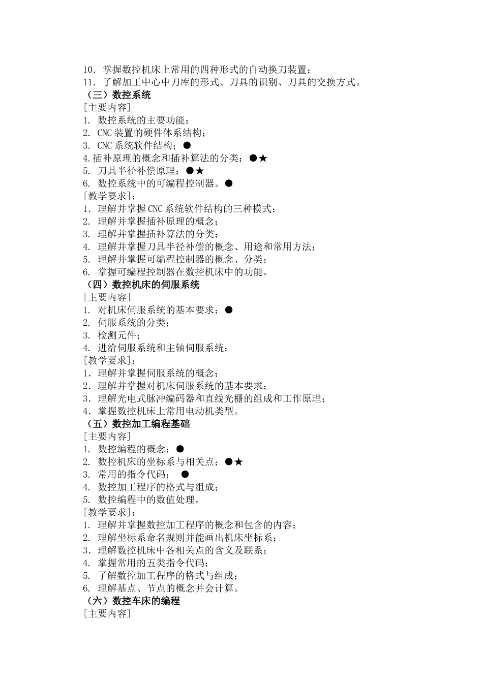 《数控加工技术》课程标准64 _第3页