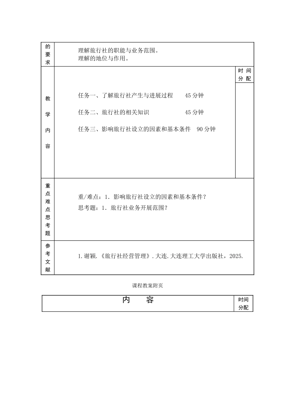 《旅行社经营管理》专科课程教案_第2页