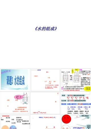 《水的组成》专题培训课件
