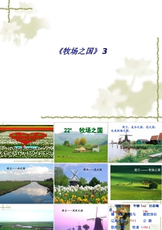 《牧场之国》3专题培训课件