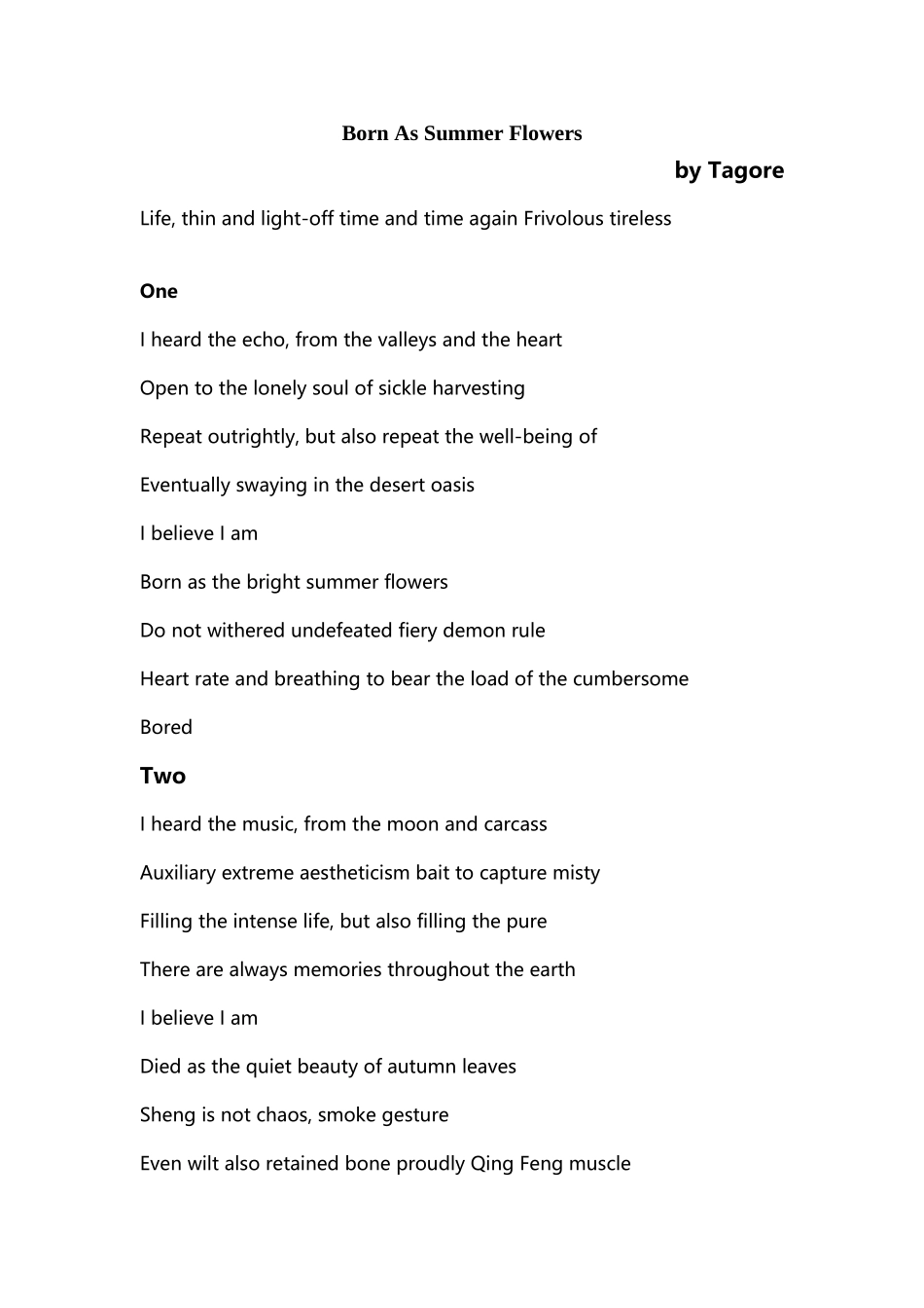 《生如夏花》-Born-As-Summer-Flowers泰戈尔_第2页